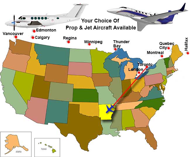 Arkansas Air Charter Directory